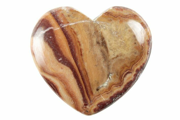 Polished Rolling Hills Dolomite Heart - Mexico #341961